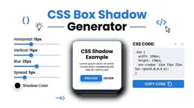 Free CSS Box Shadow Generator with Background Gradient CSS