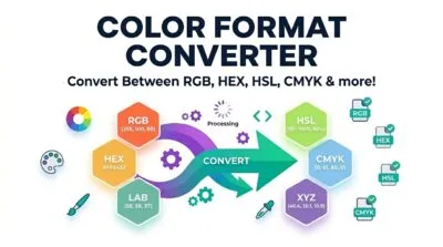 All-in-One Color Studio & Color Format Converter (HEX, RGB, HSL, CMYK)
