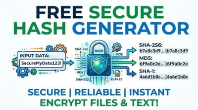 Free Secure Hash Generator & File Checksum (SHA-256, MD5)