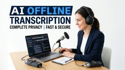 Secure AI Offline Transcription Studio | Client-Side Audio to Text