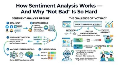 How Sentiment Analysis Works — And Why “Not Bad” Is So Hard
