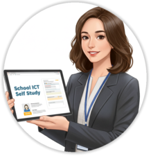 School ICT Self Study Logo