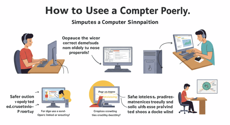 📥 Download: “How to Use a Computer Properly” – Sinhala Educational Poster