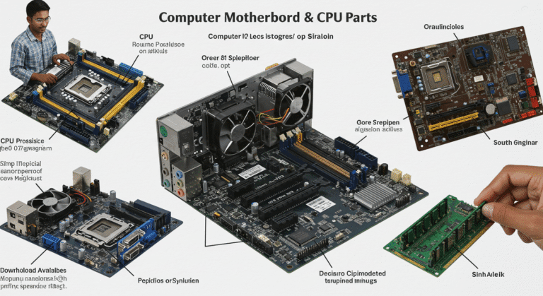 Download: “Computer Motherboard & CPU Parts” – Sinhala ICT Poster