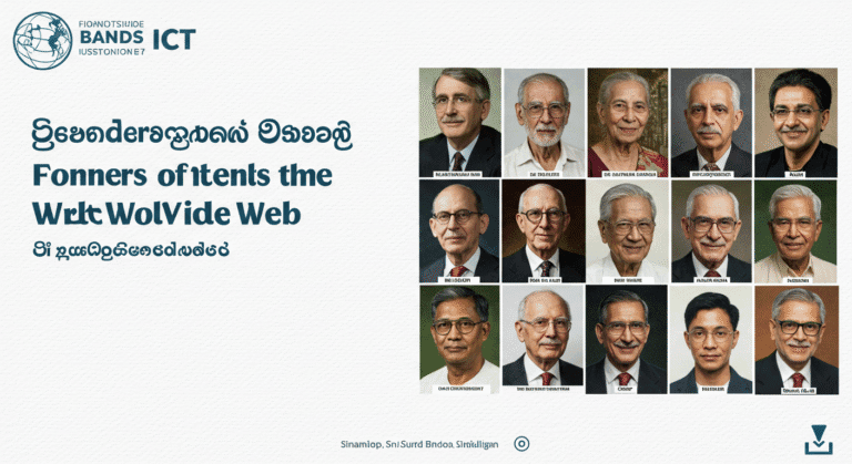 🌐 Download: “Founders of the Internet and the World Wide Web” – Sinhala ICT Banner
