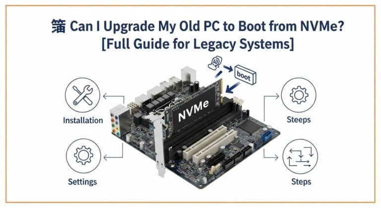 💻 Can I Upgrade My Old PC to Boot from NVMe? [Full Guide for Legacy Systems]