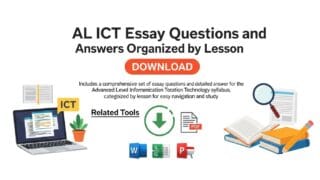 AL ICT essay questions