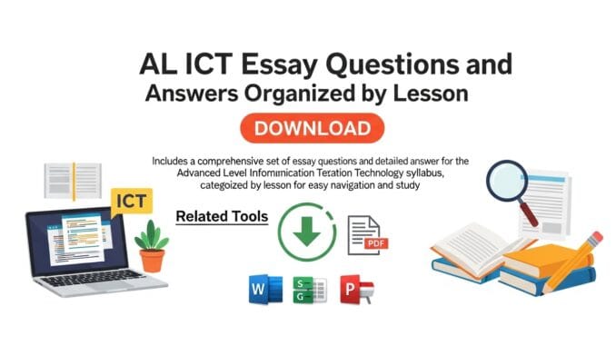 AL ICT essay questions