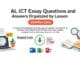 AL ICT essay questions