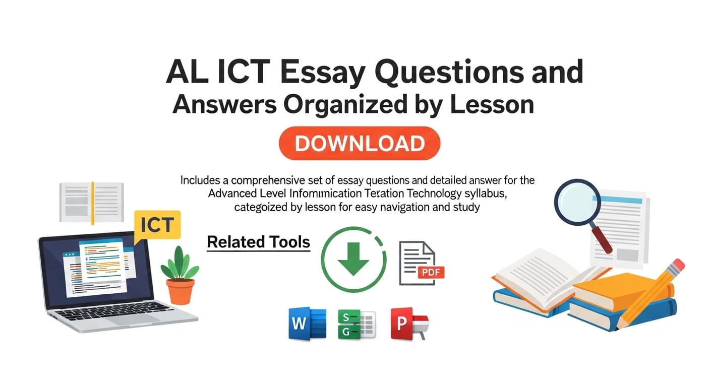 AL ICT essay questions