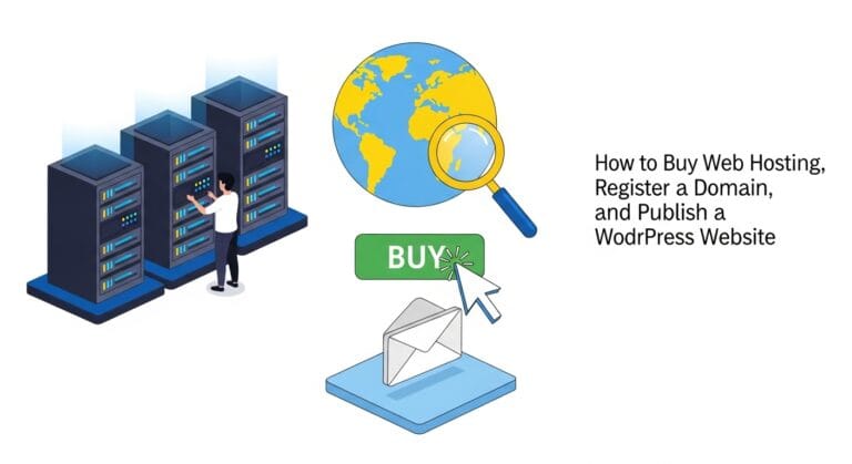 How to Buy Web Hosting, Register a Domain, and Publish a WordPress Website